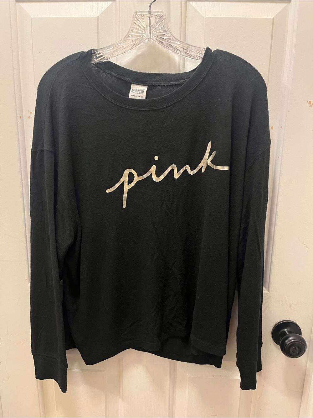 EUC PINK Fuzzy & Soft PJ Top - Sz XL